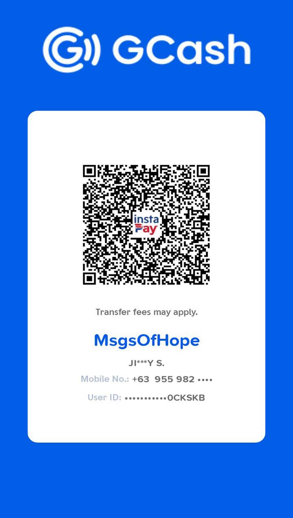 GCash donation QR code